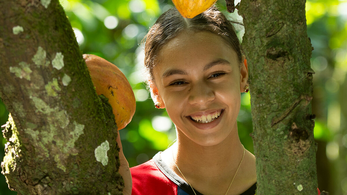 Adriana, die Tochter einer Kakaobauernfamilie in der Kooperative COOPROAGRO (c) GEPA - The Fair Trade Company